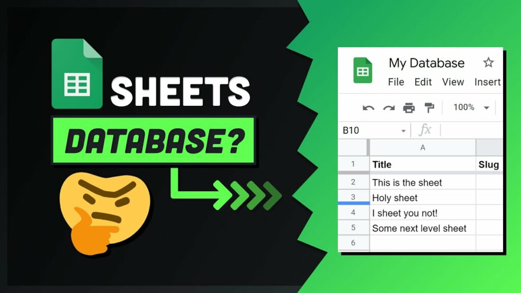 Google Sheets… Your Next Database