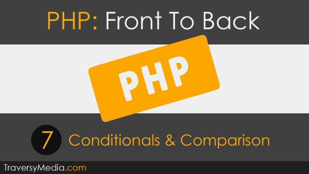 PHP Front To Back [Part 7] — Conditionals & Comparison
