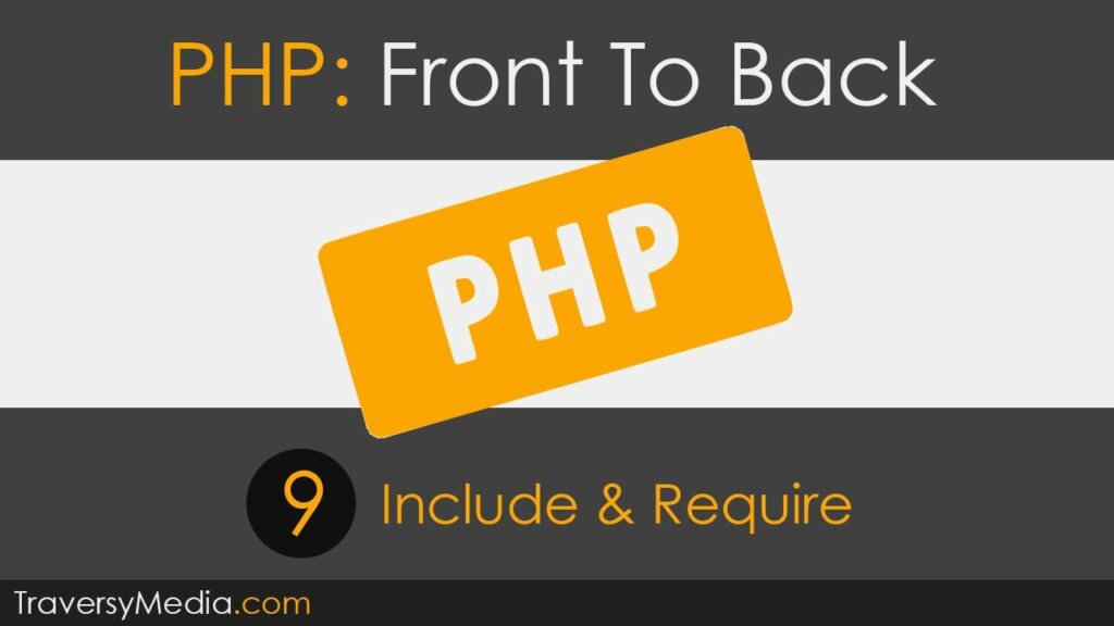 PHP Front To Back [Part 9] — Include & Require