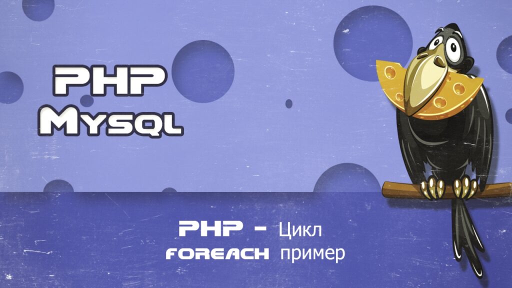 PHP Цикл foreach пример