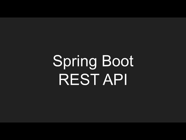 Создание REST приложения с использованием Spring