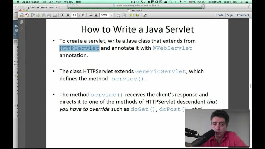 Intro to Java. Unit 14. Intro to Java EE. Glassfish. Servlets (In Russian)